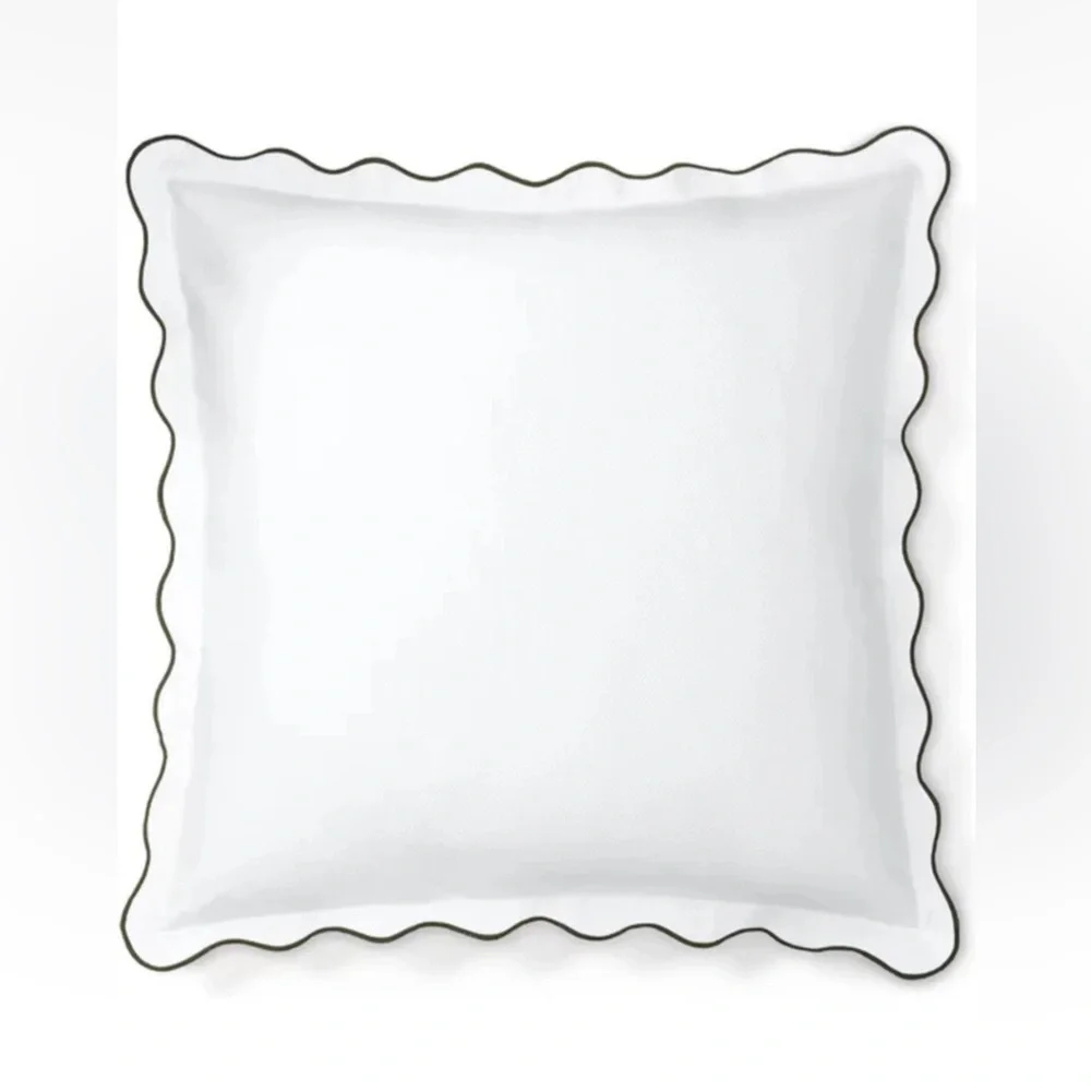 Ralph Lauren Marabella Scalloped Euro Sham White Cotton